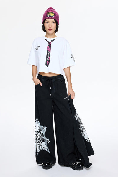 CROP OVERSIZED TEE 005