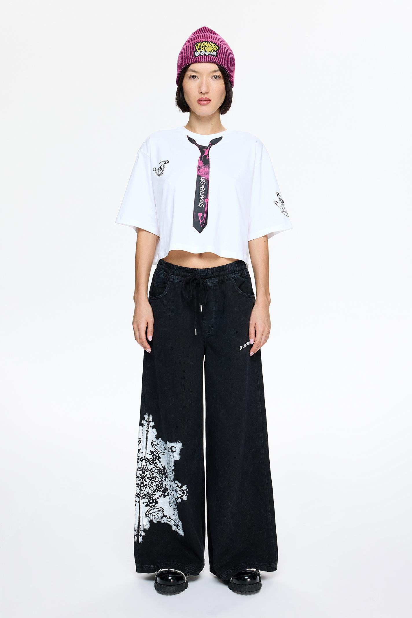  CROP OVERSIZED TEE 005