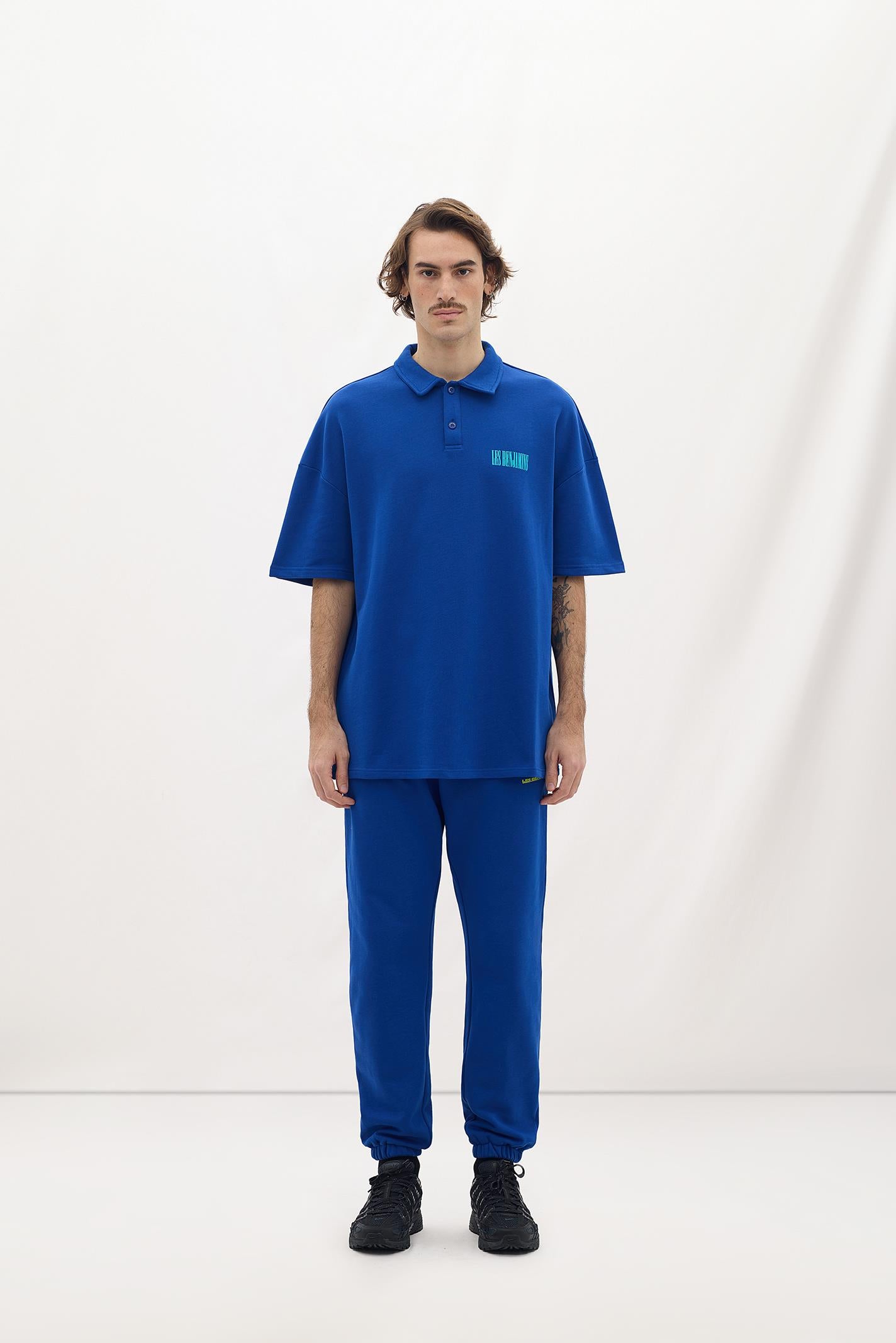 Regular Fit Mavi Renkli Erkek Polo Tişört - POLO TEE 002 – LES