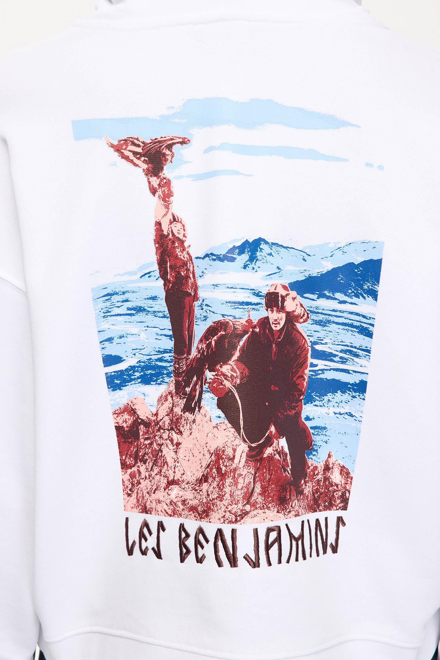 Relaxed Fit Beyaz Renkli Kadın Kapüşonlu Sweatshirt - RELAXED