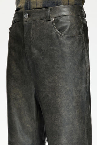 Les Benjamins - LEATHER PANT 001