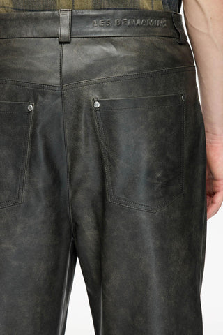 Les Benjamins - LEATHER PANT 001