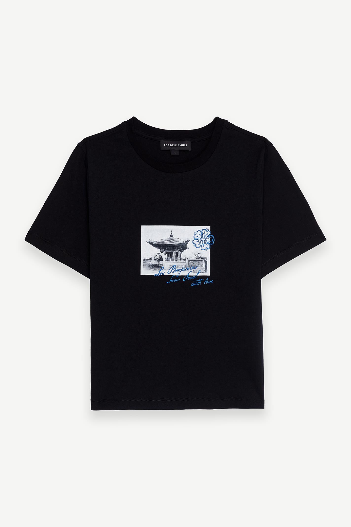 Regular Fit Siyah Renkli Kadın Tişört - REGULAR TEE 003 – LES