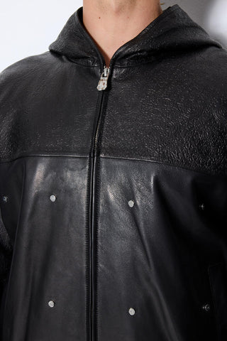 Les Benjamins - ZIP UP LEATHER JACKET