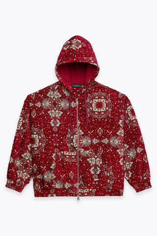 Les Benjamins - CARPET JACQUARD ZIP HOODIE