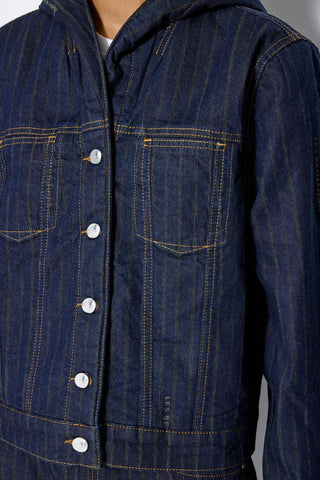 Les Benjamins - HOODED DENIM JACKET