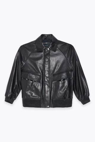 Les Benjamins - LEATHER BOMBER JACKET