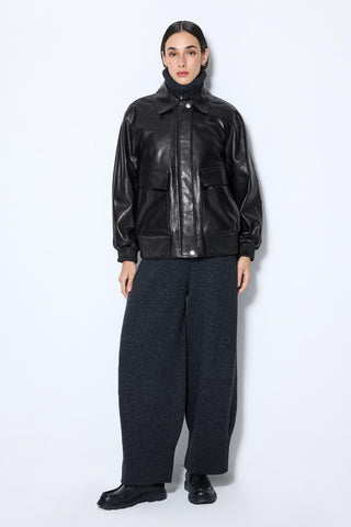Les Benjamins - LEATHER BOMBER JACKET