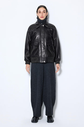 Les Benjamins - LEATHER BOMBER JACKET