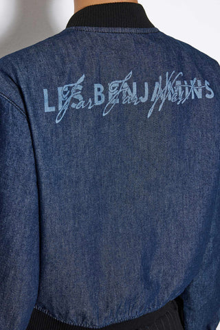 Les Benjamins - DENIM DETAILED BOMBER JACKET