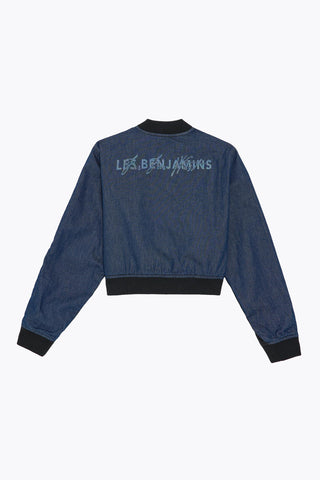 Les Benjamins - DENIM DETAILED BOMBER JACKET