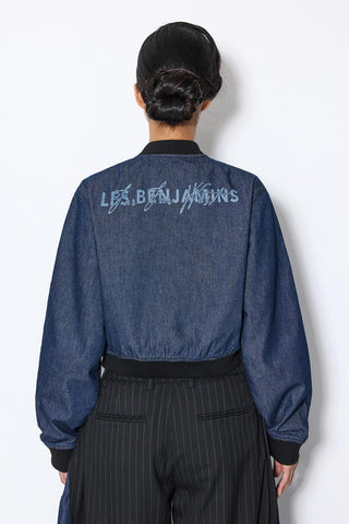 Les Benjamins - DENIM DETAILED BOMBER JACKET