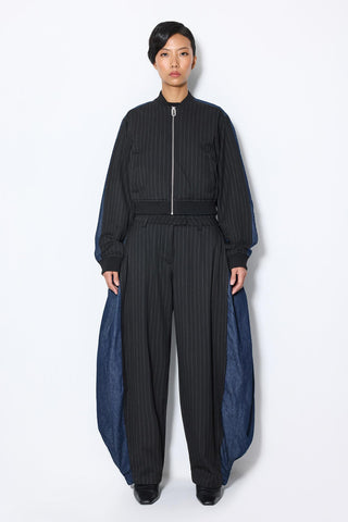 Les Benjamins - DENIM DETAILED BOMBER JACKET