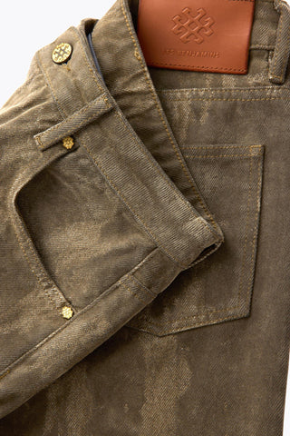 Les Benjamins - ZIP DETAILED DENIM PANTS