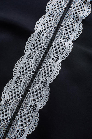 Les Benjamins - LACE DETAILED ZIP UP