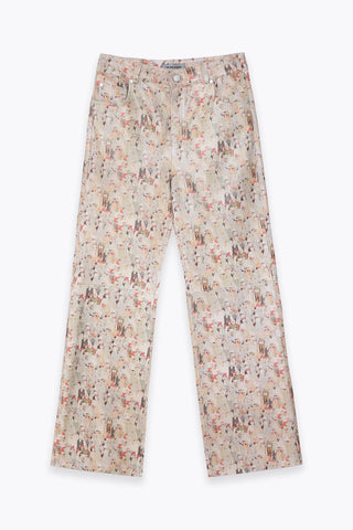 Les Benjamins - PRINTED LEATHER PANTS