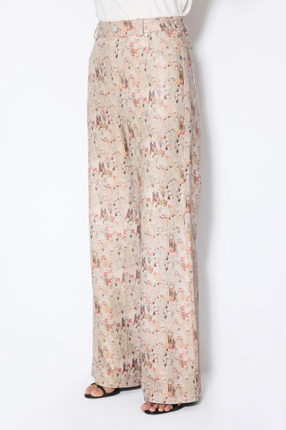 Les Benjamins - PRINTED LEATHER PANTS