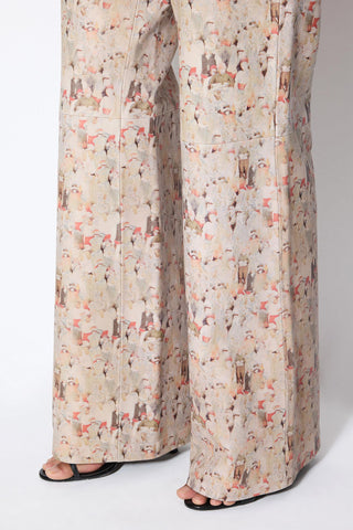 Les Benjamins - PRINTED LEATHER PANTS