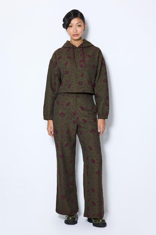 Les Benjamins - JACQUARD WIDE LEG PANTS