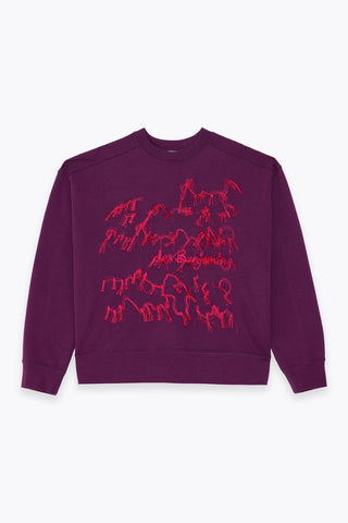 Les Benjamins - EMBROIDERY DETAILED SWEATSHIRT