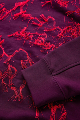 Les Benjamins - EMBROIDERY DETAILED SWEATSHIRT