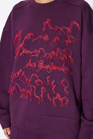 Les Benjamins - EMBROIDERY DETAILED SWEATSHIRT