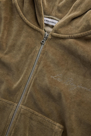 Les Benjamins - VELVET ZIP HOODIE