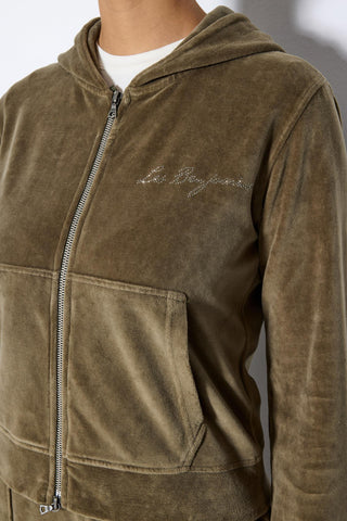 Les Benjamins - VELVET ZIP HOODIE