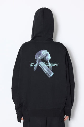 Les Benjamins - HAIR COMB PRINTED ZIP HOODIE