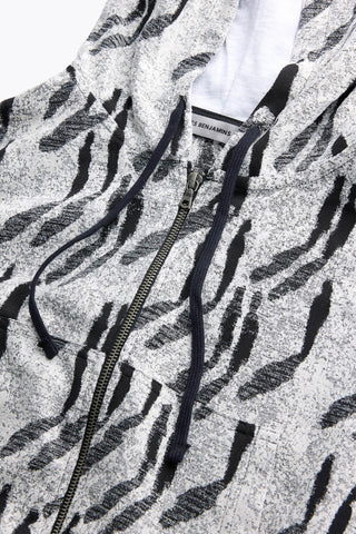 Les Benjamins - SHADOW JACQUARD ZIP HOODIE