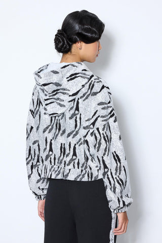 Les Benjamins - SHADOW JACQUARD ZIP HOODIE