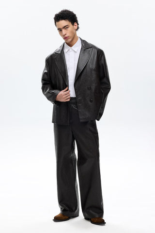 Les Benjamins - LEATHER PANT 001