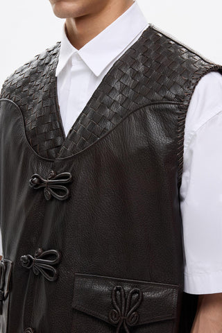 Les Benjamins - LEATHER VEST 201