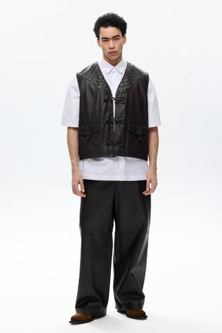 Les Benjamins - LEATHER VEST 201