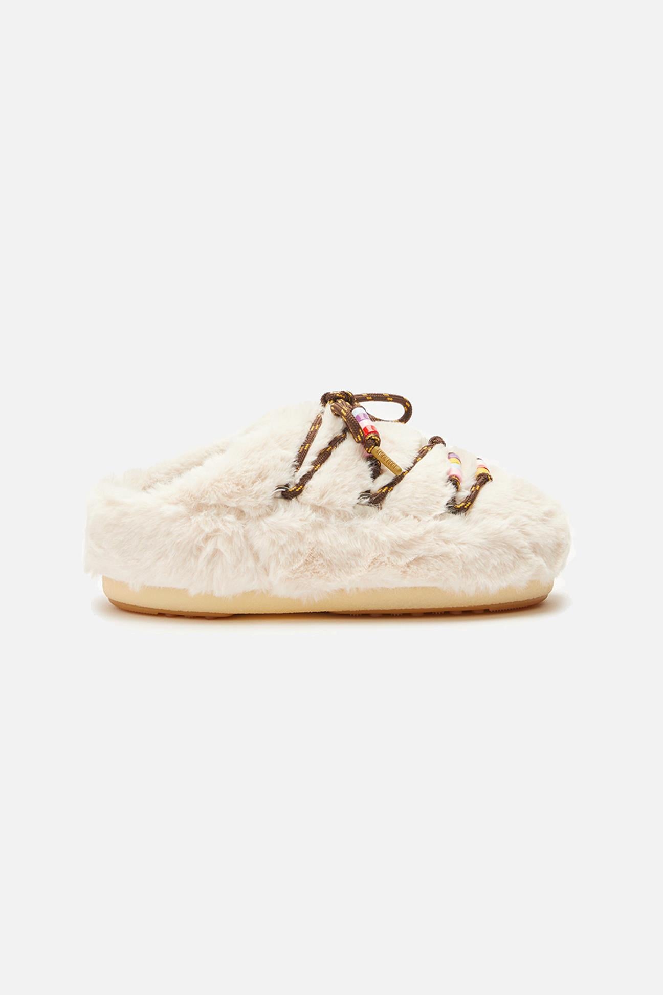  Moon Boot Mule Faux FUR Les Benjamins